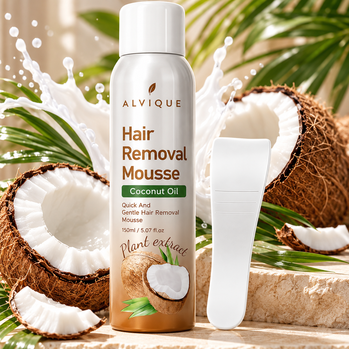 Alvique Coconut Hair Removal Mousse Kit