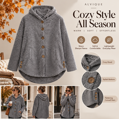 Winter Plush Round Neck Coat