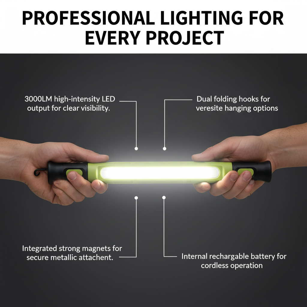 Alvique ™ Led Magnetic Work Light Bar